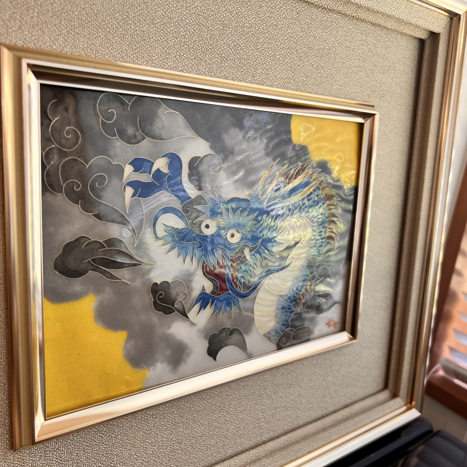 七宝額絵《龍》5＊7 - 画像 (4)