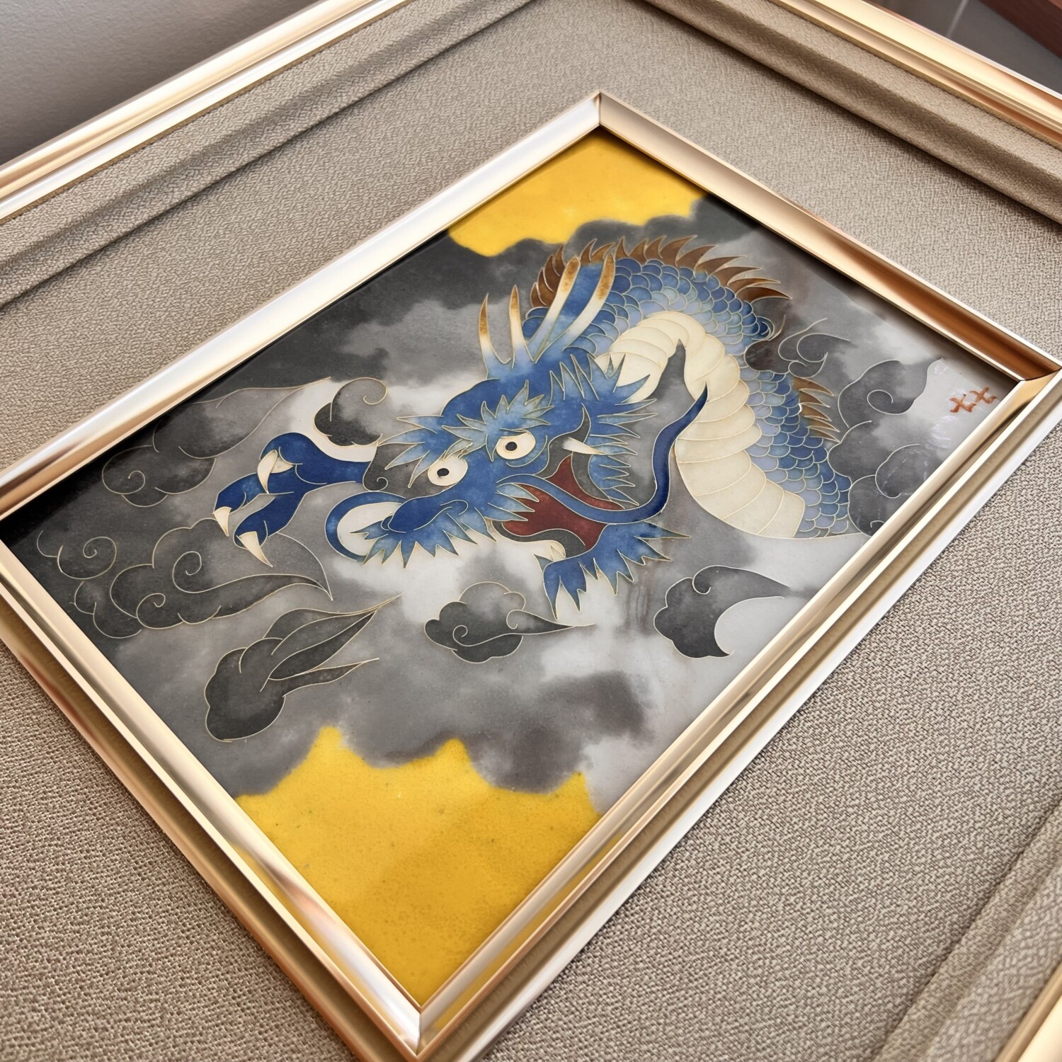 七宝額絵《龍》5＊7 - 画像 (2)