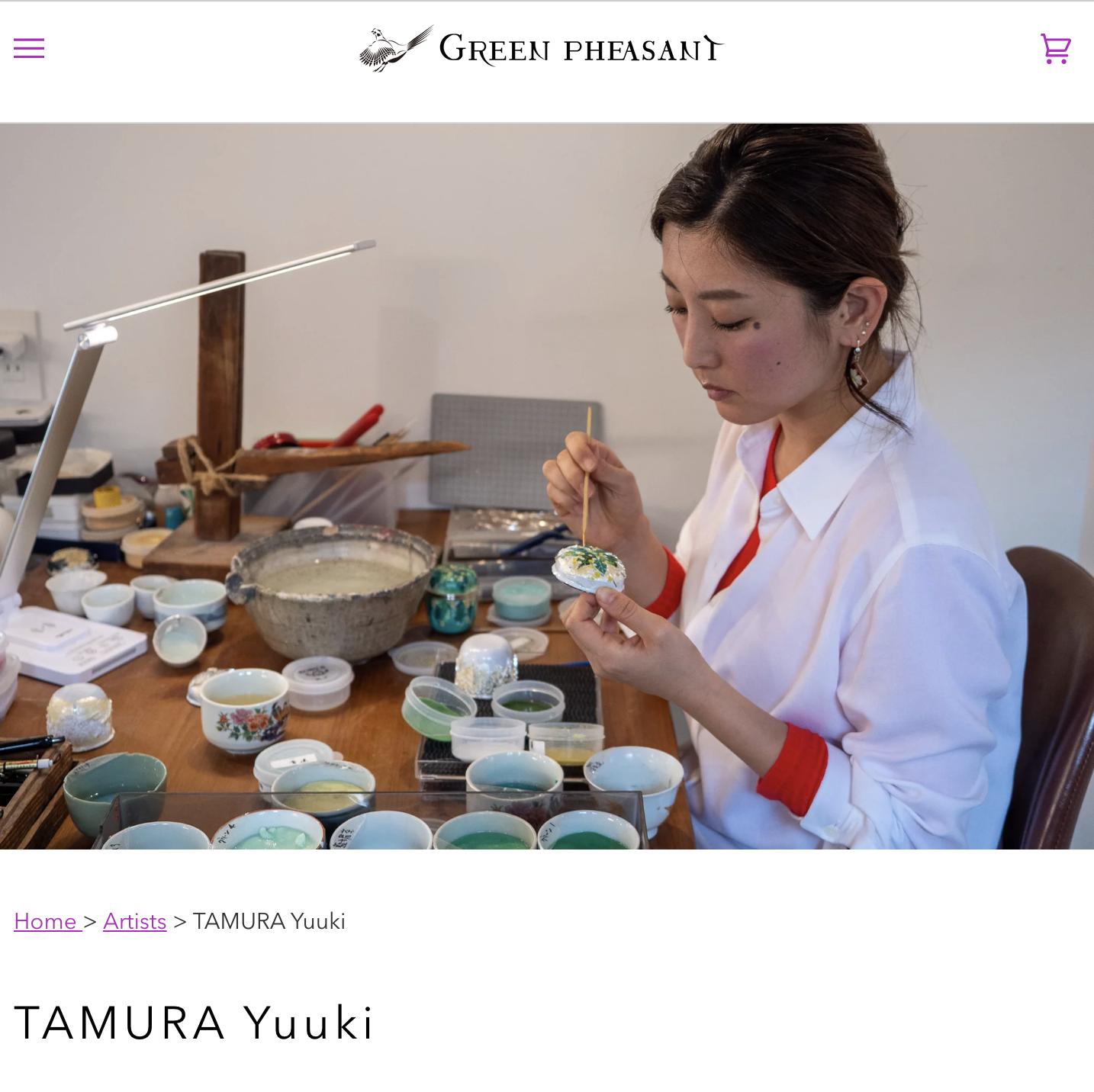 【作品掲載・販売】海外向けサイト「GREEN PHEASANT」インタビューと販売ページ掲載